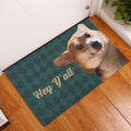 Ohaprints-Doormat-Outdoor-Indoor-Hey-Y'All-Funny-Corgi-Gift-For-Dog-Puppy-Lover-Viridian-Green-Rubber-Door-Mat-336-