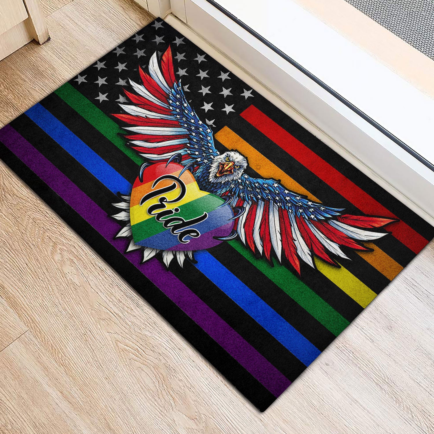 Ohaprints-Doormat-Outdoor-Indoor-Lgbt-Support-Lgbtq-Pride-Eagle-Rainbow-Flag-Heart-Pride-Month-Rubber-Door-Mat-360-