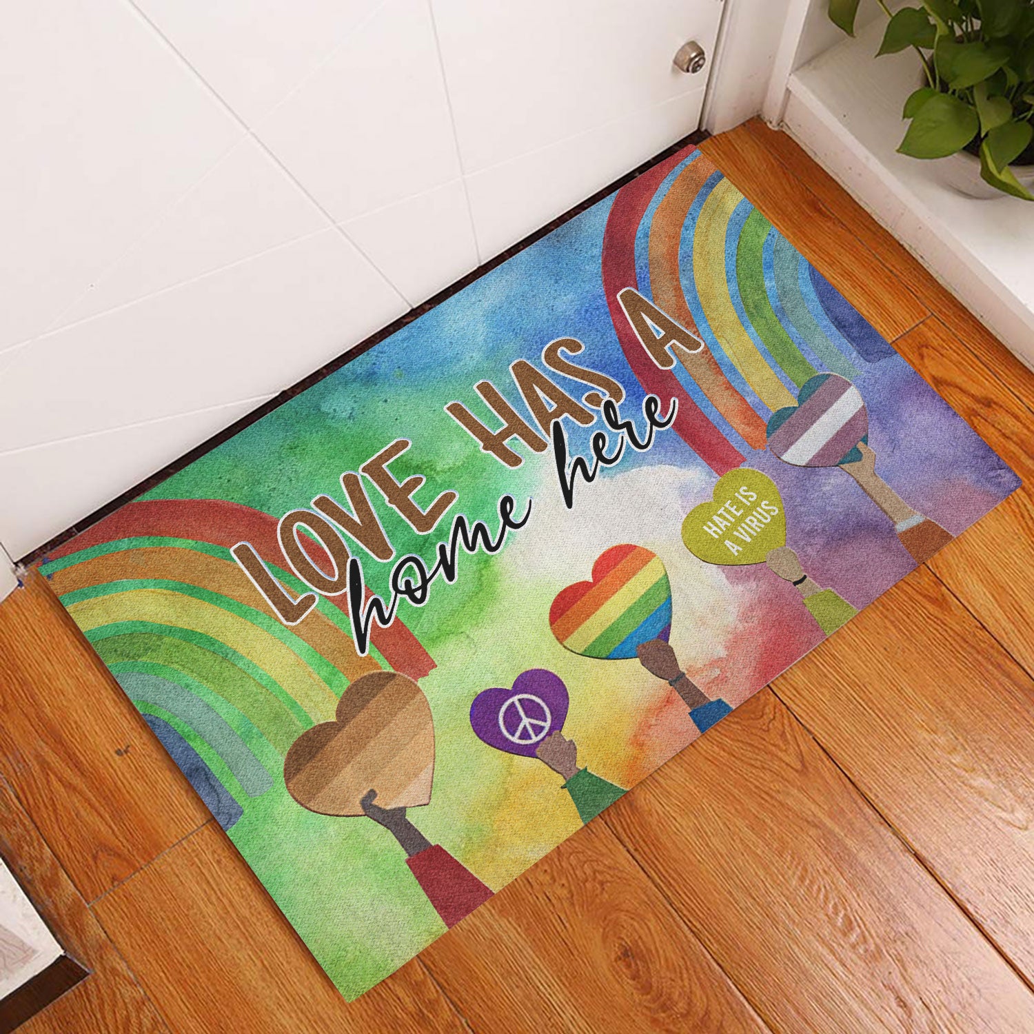 Ohaprints-Doormat-Outdoor-Indoor-Lgbt-Support-Lgbtq-Pride-Month-Rainbow-Love-Has-A-Home-Here-Rubber-Door-Mat-293-