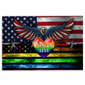 Ohaprints-Doormat-Outdoor-Indoor-Lgbt-Support-Lgbtq-Pride-Month-Eagle-American-Rainbow-Flag-Heart-Rubber-Door-Mat-328-18'' x 30''