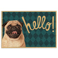 Ohaprints-Doormat-Outdoor-Indoor-Funny-Pug-Hello-Unique-Gift-For-Dog-Lover-Viridian-Green-Rubber-Door-Mat-278-18'' x 30''