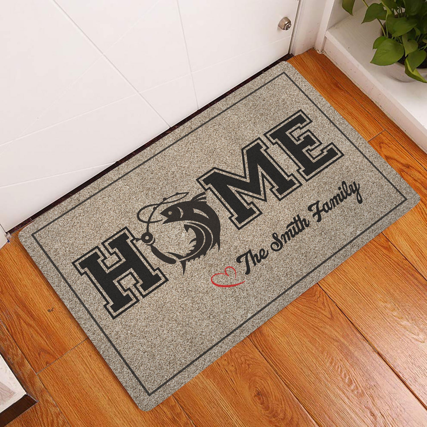 Ohaprints-Doormat-Outdoor-Indoor-Fishing-Big-Bass-Fish-Fisherman-Home-Custom-Personalized-Name-Rubber-Door-Mat-1222-