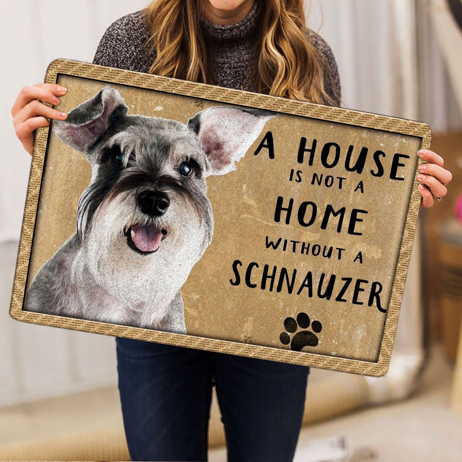 Ohaprints-Doormat-Outdoor-Indoor-A-House-Is-Not-A-Home-Without-Miniature-Schnauzer-For-Dog-Lover-Rubber-Door-Mat-1226-