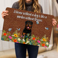 Ohaprints-Doormat-Outdoor-Indoor-Rottweiler-A-House-Without-A-Dog-Is-Like-Garden-Without-Flowers-Rubber-Door-Mat-1243-