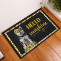 Ohaprints-Doormat-Outdoor-Indoor-Husky-Sibir-Hello-Sunflower-Floral-For-Dog-Lover-Black-Rubber-Door-Mat-563-