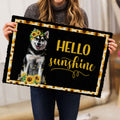 Ohaprints-Doormat-Outdoor-Indoor-Husky-Sibir-Hello-Sunflower-Floral-For-Dog-Lover-Black-Rubber-Door-Mat-563-