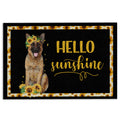 Ohaprints-Doormat-Outdoor-Indoor-German-Shepherd-Hello-Sunflower-Floral-Dog-Lover-Black-Rubber-Door-Mat-564-18'' x 30''