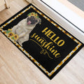 Ohaprints-Doormat-Outdoor-Indoor-Pug-Hello-Sunflower-Floral-For-Dog-Puppy-Lover-Black-Rubber-Door-Mat-565-