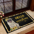 Ohaprints-Doormat-Outdoor-Indoor-Pug-Hello-Sunflower-Floral-For-Dog-Puppy-Lover-Black-Rubber-Door-Mat-565-