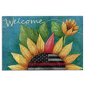 Ohaprints-Doormat-Outdoor-Indoor-Firefighter-Sunflower-Thin-Red-Line-Back-The-Red-Welcome-Rubber-Door-Mat-570-18'' x 30''