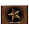 Ohaprints-Doormat-Outdoor-Indoor-Vintage-Texas-Star-Brown--Black-Custom-Personalized-Name-Rubber-Door-Mat-588-18'' x 30''