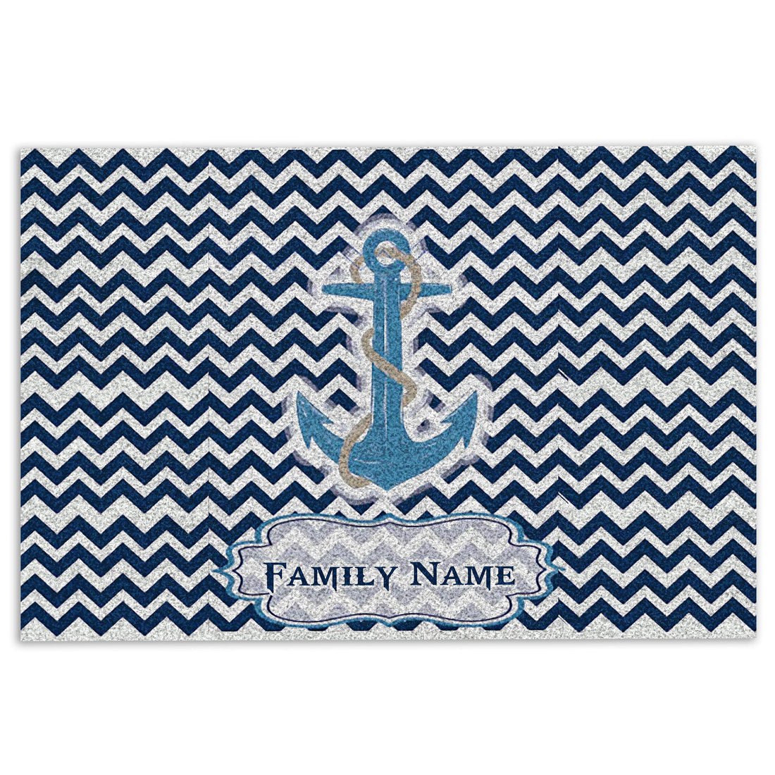 Ohaprints-Doormat-Outdoor-Indoor-Anchor-Ocean-Rustic-Waves-Blue-Custom-Personalized-Name-Rubber-Door-Mat-592-18'' x 30''