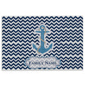 Ohaprints-Doormat-Outdoor-Indoor-Anchor-Ocean-Rustic-Waves-Blue-Custom-Personalized-Name-Rubber-Door-Mat-592-18'' x 30''