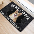 Ohaprints-Doormat-Outdoor-Indoor-Funny-Corgi-Dog-Welcome-You-Look-Delicious-Gift-For-Dog-Lover-Rubber-Door-Mat-171-