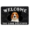 Ohaprints-Doormat-Outdoor-Indoor-Funny-Beagle-Welcome-You-Look-Delicious-Gift-For-Dog-Lover-Rubber-Door-Mat-173-18'' x 30''