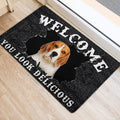 Ohaprints-Doormat-Outdoor-Indoor-Funny-Beagle-Welcome-You-Look-Delicious-Gift-For-Dog-Lover-Rubber-Door-Mat-173-