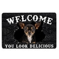 Ohaprints-Doormat-Outdoor-Indoor-Funny-Chihuahua-Welcome-You-Look-Delicious-Dog-Lover-Gift-Rubber-Door-Mat-176-18'' x 30''