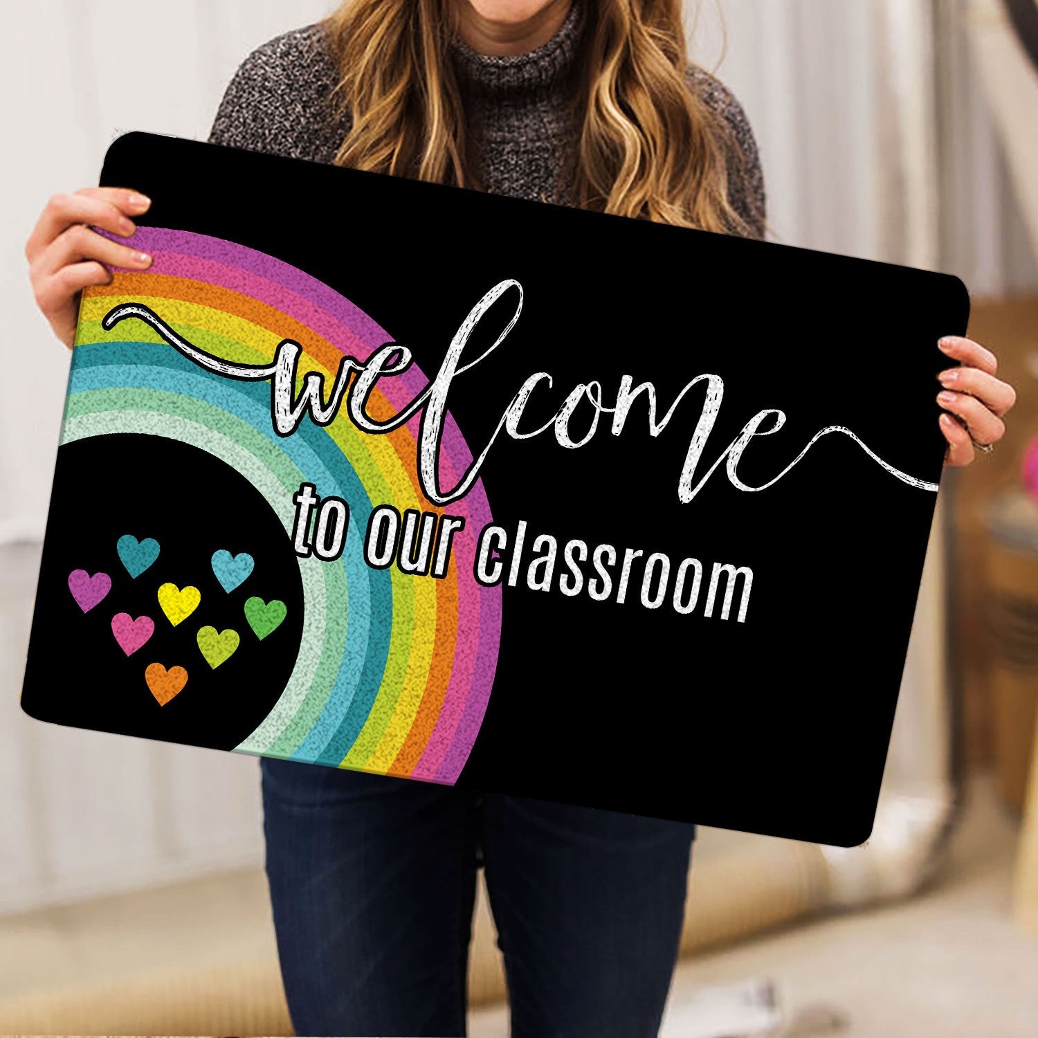 Ohaprints-Doormat-Outdoor-Indoor-Welcome-To-Our-Classroom-Back-To-School-Gift-Idea-Rubber-Door-Mat-490-