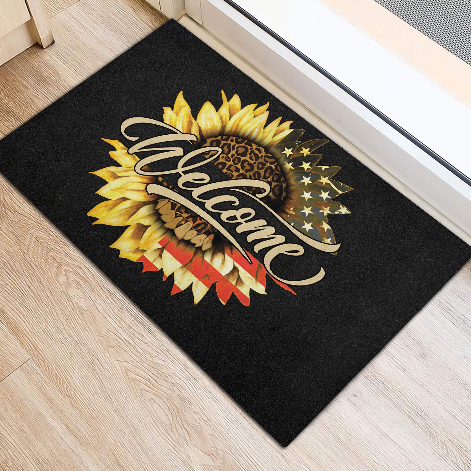 Ohaprints-Doormat-Outdoor-Indoor-Sunflower-Flower-Floral-Leopard-American-Flag-Sunshine-Welcome-Rubber-Door-Mat-629-