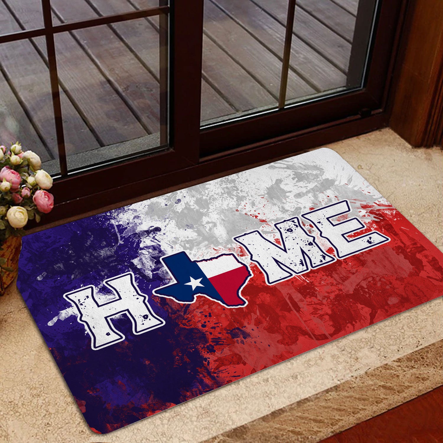 Ohaprints-Doormat-Outdoor-Indoor-Texas-Flag-Welcome-Home-Bluebonnet-Wild-West-Cowboy-Cowgirl-Rubber-Door-Mat-1524-