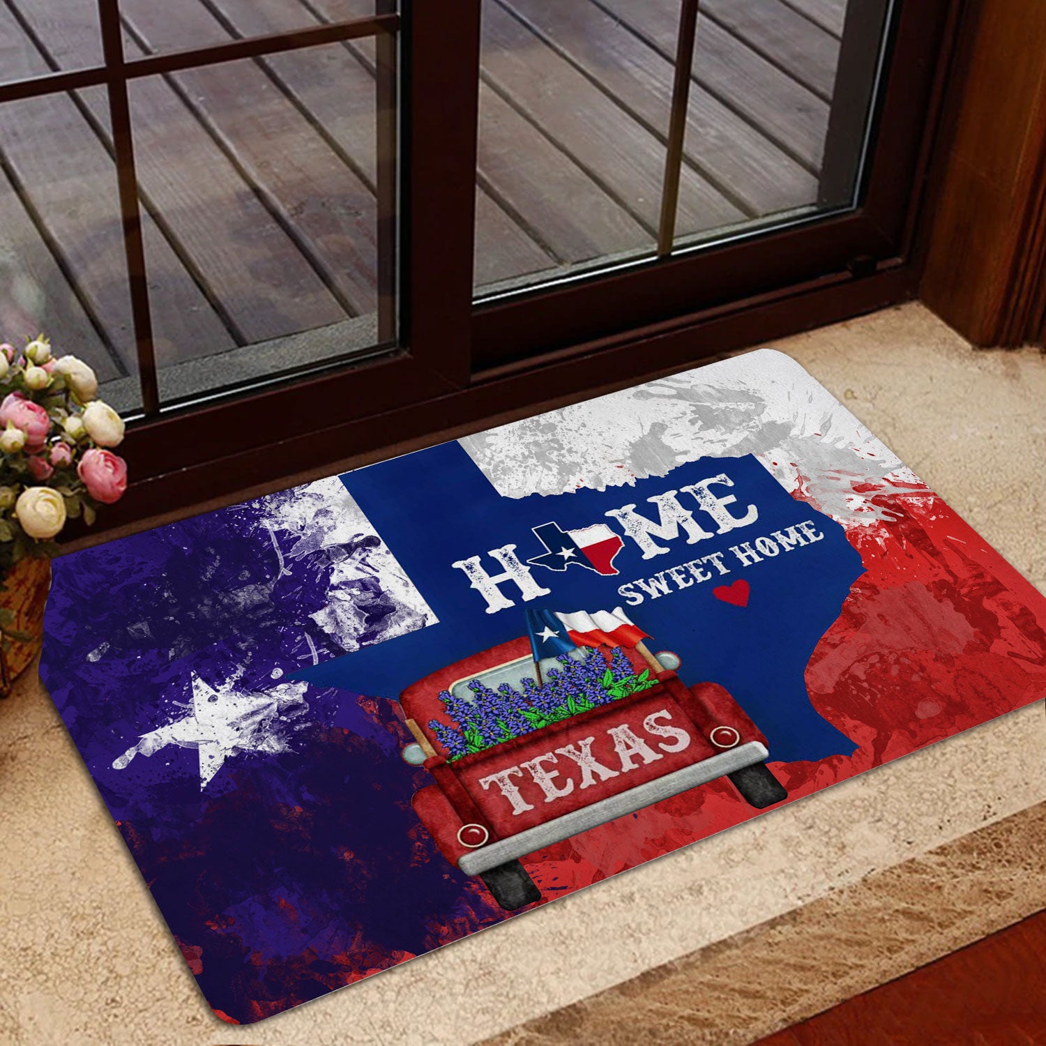 Ohaprints-Doormat-Outdoor-Indoor-Texas-Flag-Truck-Home-Sweet-Home-Bluebonnet-Wild-West-Cowboy-Rubber-Door-Mat-1526-