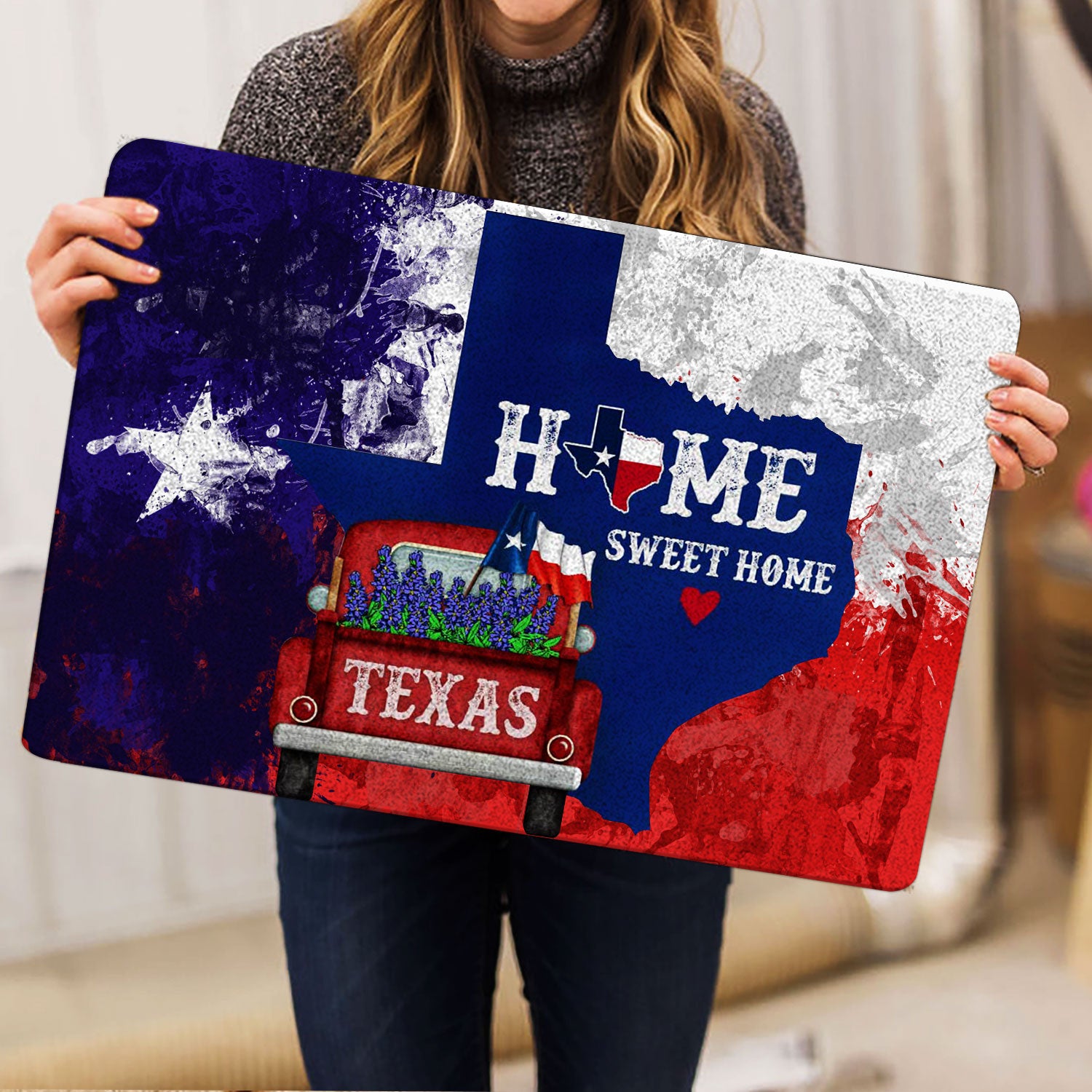 Ohaprints-Doormat-Outdoor-Indoor-Texas-Flag-Truck-Home-Sweet-Home-Bluebonnet-Wild-West-Cowboy-Rubber-Door-Mat-1526-