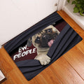 Ohaprints-Doormat-Outdoor-Indoor-Funny-Pug-Ew-People-Unique-Gift-For-Dog-Puppy-Pet-Lover-Black-Rubber-Door-Mat-1533-