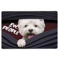 Ohaprints-Doormat-Outdoor-Indoor-Funny-West-Highland-White-Terrier-Ew-People-Gift-For-Dog-Lover-Rubber-Door-Mat-1534-18'' x 30''