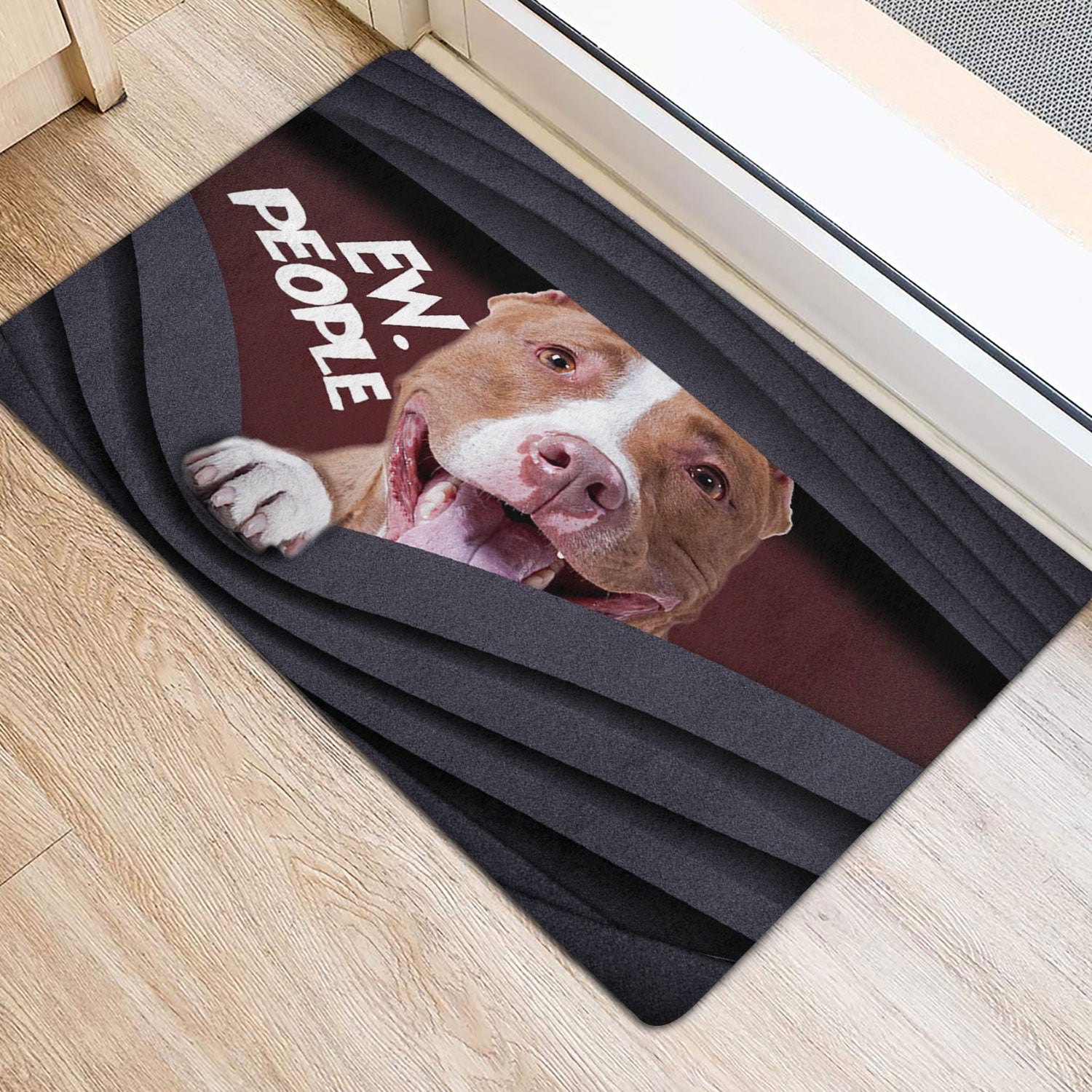 Ohaprints-Doormat-Outdoor-Indoor-Funny-Pitbull-Ew-People-Unique-Gift-For-Dog-Puppy-Pet-Lover-Rubber-Door-Mat-1535-