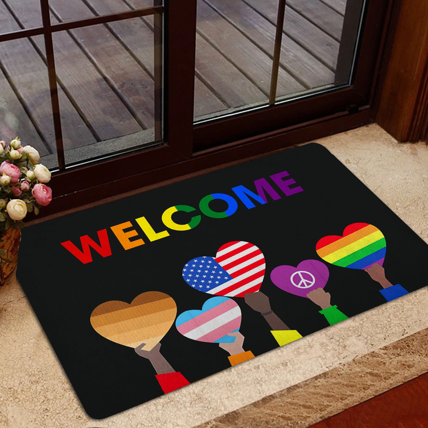 Ohaprints-Doormat-Outdoor-Indoor-Lgbt-Support-Lgbtq-Community-Pride-Love-Is-Love-Equality-Rainbow-Rubber-Door-Mat-1548-