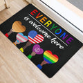 Ohaprints-Doormat-Outdoor-Indoor-Lgbt-Lgbtq-Everyone-Is-Welcome-Here-Pride-Love-Is-Love-Rainbow-Rubber-Door-Mat-1549-