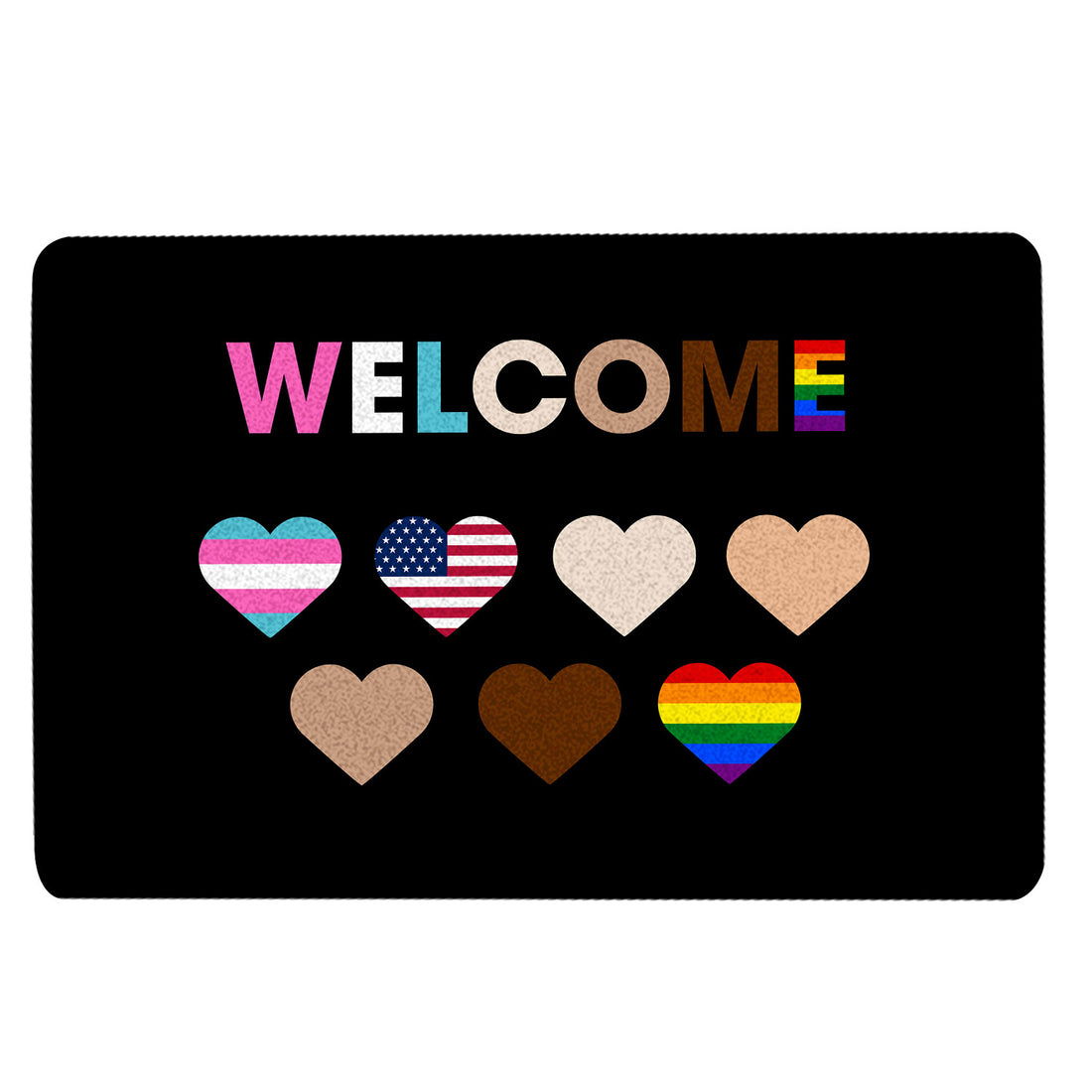 Ohaprints-Doormat-Outdoor-Indoor-Lgbt-Support-Lgbtq-Community-Rainbow-Pride-Love-Is-Love-Equality-Rubber-Door-Mat-1552-18'' x 30''