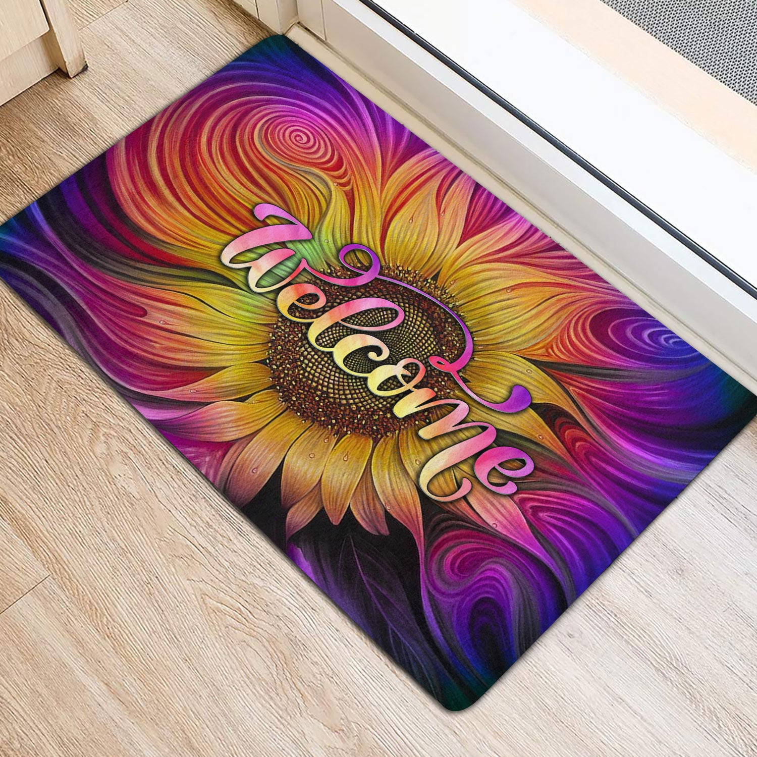 Ohaprints-Doormat-Outdoor-Indoor-Tie-Dye-Sunflower-Hippie-Unique-Housewarming-Gift-Idea-Rubber-Door-Mat-1562-