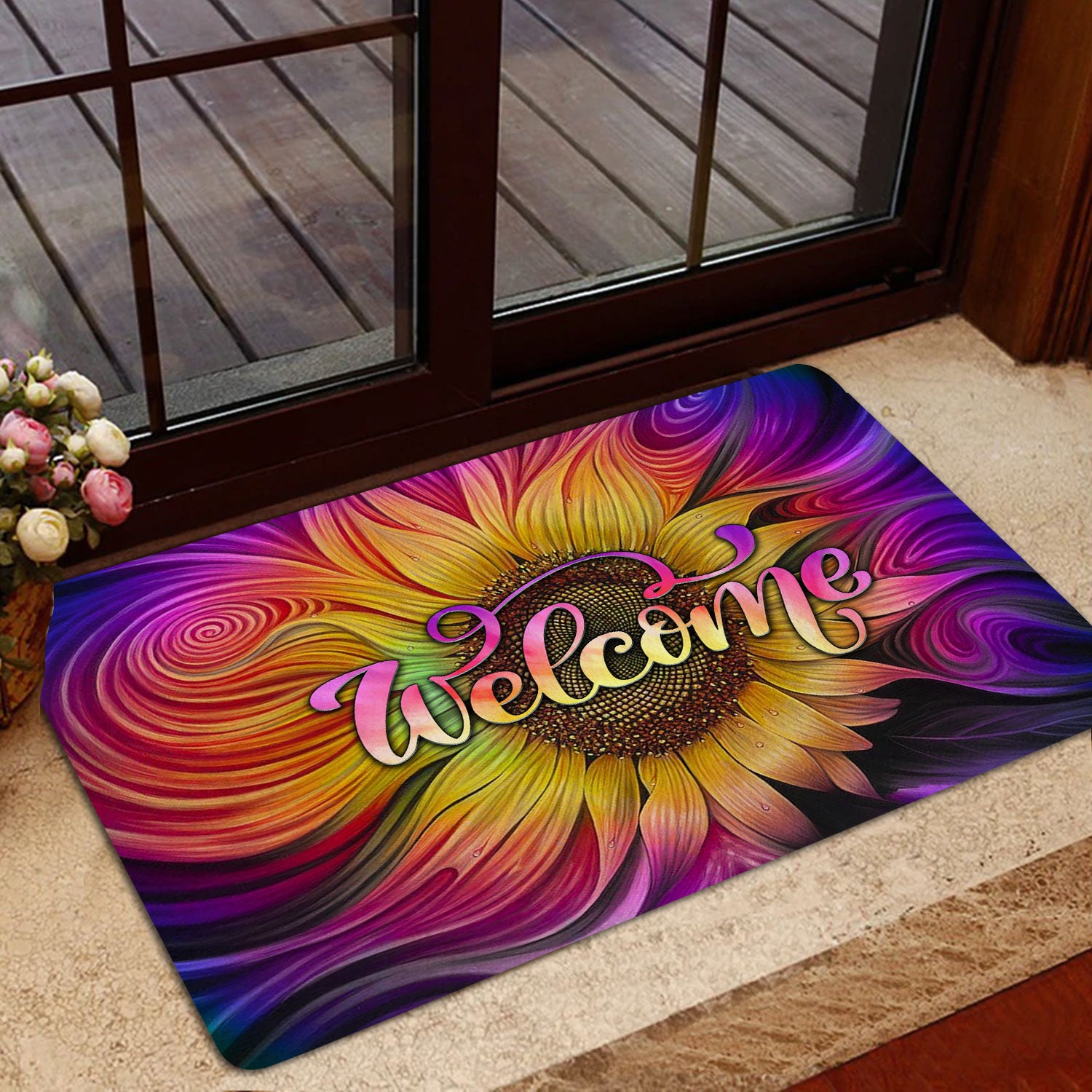 Ohaprints-Doormat-Outdoor-Indoor-Tie-Dye-Sunflower-Hippie-Unique-Housewarming-Gift-Idea-Rubber-Door-Mat-1562-