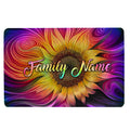 Ohaprints-Doormat-Outdoor-Indoor-Tie-Dye-Sunflower-Hippie-Gift-Custom-Personalized-Name-Rubber-Door-Mat-1565-18'' x 30''