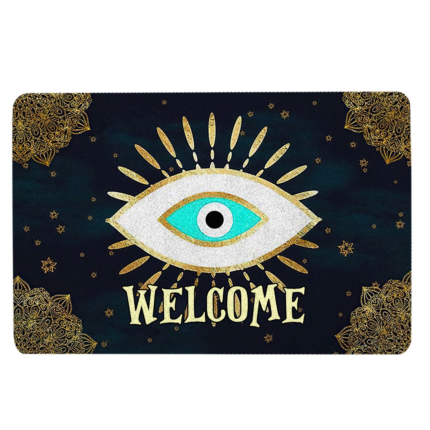 Ohaprints-Doormat-Outdoor-Indoor-Greek-Mati-Mataki-Evil-Turkish-Eye-Housewarming-Gift-Mandala-Rubber-Door-Mat-1570-18'' x 30''