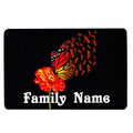 Ohaprints-Doormat-Outdoor-Indoor-Dragonfly-Flower-Housewarming-Gift-Custom-Personalized-Name-Rubber-Door-Mat-1573-18'' x 30''