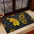 Ohaprints-Doormat-Outdoor-Indoor-Butterfly-Yellow-Sunflower-Butterflies-Flower-Floral-Black-Rubber-Door-Mat-640-