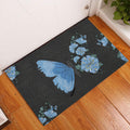 Ohaprints-Doormat-Outdoor-Indoor-Butterfly-Blue-Flower-Butterflies-Flowers-Floral-Black-Rubber-Door-Mat-644-