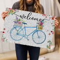 Ohaprints-Doormat-Outdoor-Indoor-Welcome-Blue-Bike-Bicycle-With-Flowers-Floral-Grey-Rubber-Door-Mat-682-