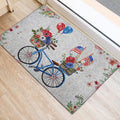 Ohaprints-Doormat-Outdoor-Indoor-American-Us-Flag-Patriotic-Bicycle-Bike-With-Flowers-Floral-Grey-Rubber-Door-Mat-690-