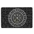 Ohaprints-Doormat-Outdoor-Indoor-Viking-Celtic-Compass-Vegvisir-Circle-Norse-Runes-Black-Rubber-Door-Mat-1646-18'' x 30''