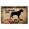 Ohaprints-Doormat-Outdoor-Indoor-This-Property-Is-Protected-By-The-Good-Lord-A-Pitbull-Dog-Rubber-Door-Mat-1648-18'' x 30''