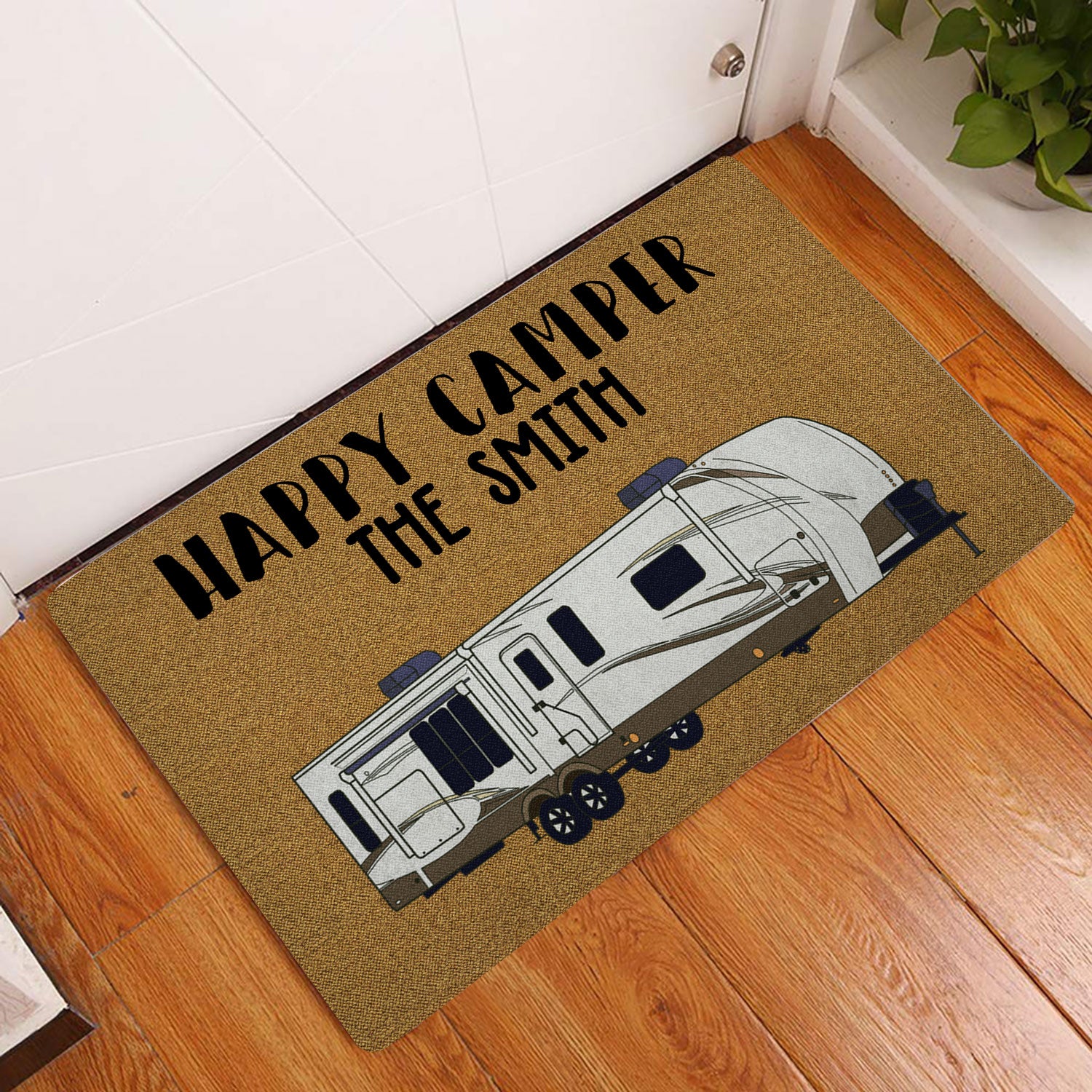 Ohaprints-Doormat-Outdoor-Indoor-Happy-Camper-Brown-Camping-Lovers-Gifts-Custom-Personalized-Name-Rubber-Door-Mat-1662-