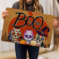 Ohaprints-Doormat-Outdoor-Indoor-Sugar-Skull-Halloween-Boo-Trick-Or-Treat-Pumpkin-Funny-Brown-Rubber-Door-Mat-1751-