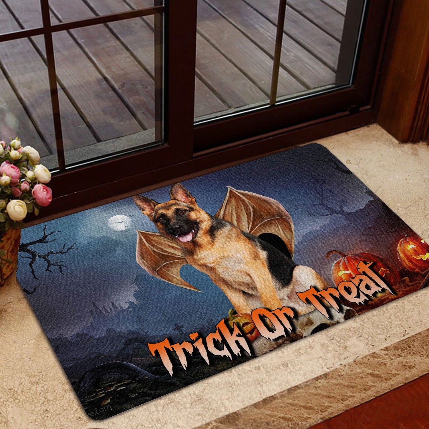 Ohaprints-Doormat-Outdoor-Indoor-German-Shepherd-Trick-Or-Treat-Boo-Halloween-Moon-Night-Pumpkin-Rubber-Door-Mat-1754-