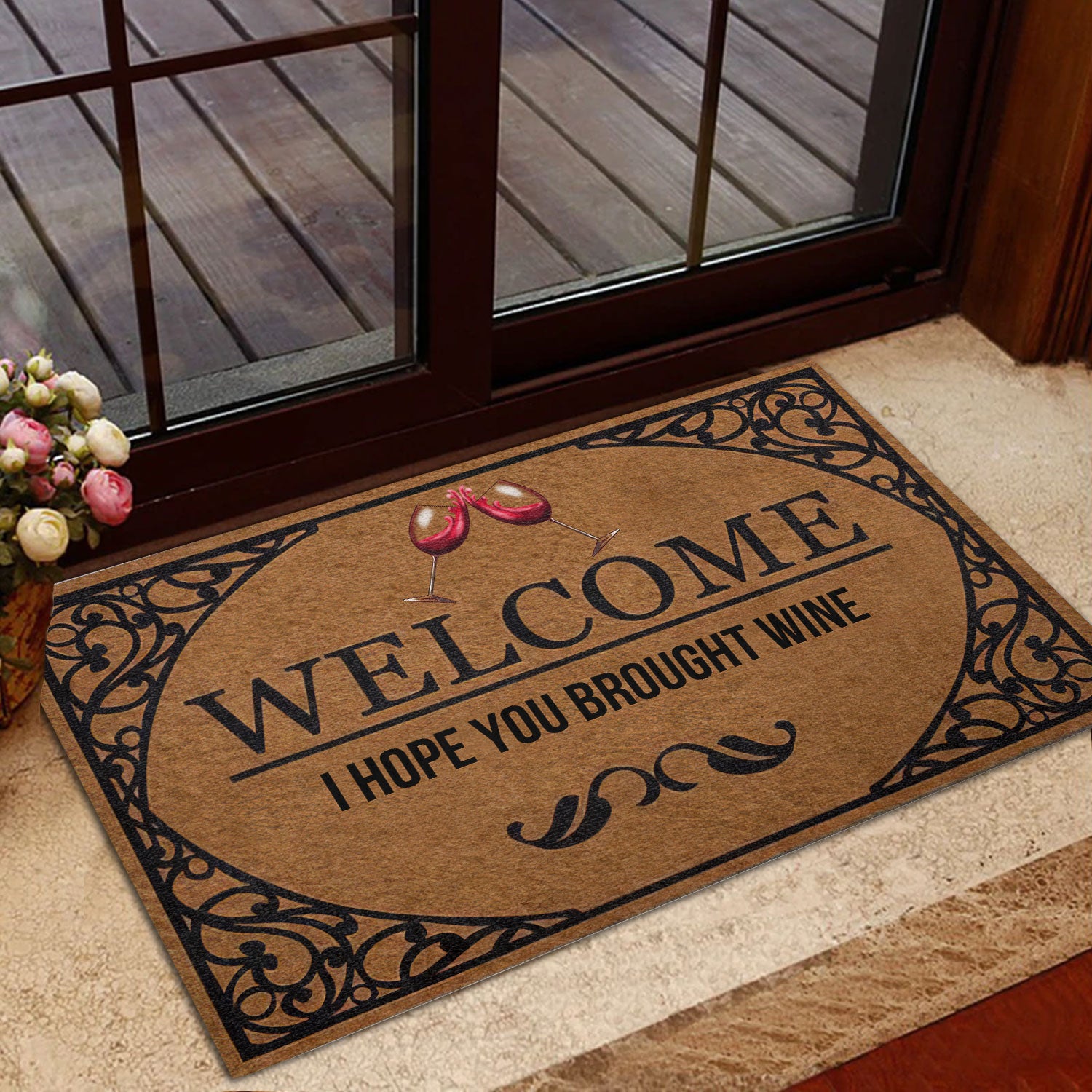 Ohaprints-Doormat-Outdoor-Indoor-Welcome-I-Hope-You-Brought-Wine-Funny-Unique-Gift-Idea-Rubber-Door-Mat-839-