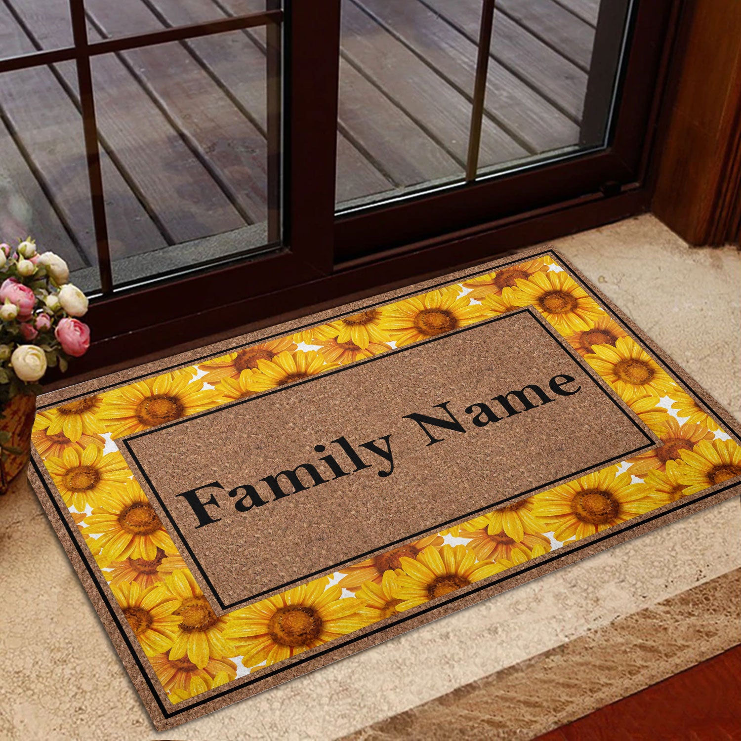 Ohaprints-Doormat-Outdoor-Indoor-Rolling-Scrolls-Sunflower-Bordered-Custom-Personalized-Name-Rubber-Door-Mat-840-