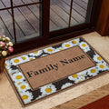 Ohaprints-Doormat-Outdoor-Indoor-Rolling-Scrolls-Daisy-Bordered-Brown-Custom-Personalized-Name-Rubber-Door-Mat-842-