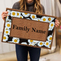 Ohaprints-Doormat-Outdoor-Indoor-Rolling-Scrolls-Daisy-Bordered-Brown-Custom-Personalized-Name-Rubber-Door-Mat-842-